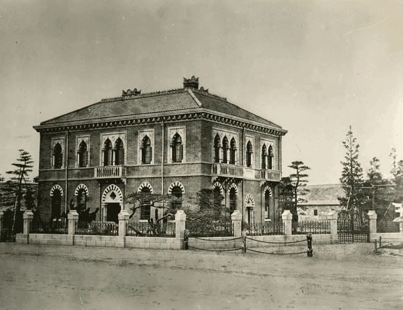 永代橋際時代の日本銀行本店の様子