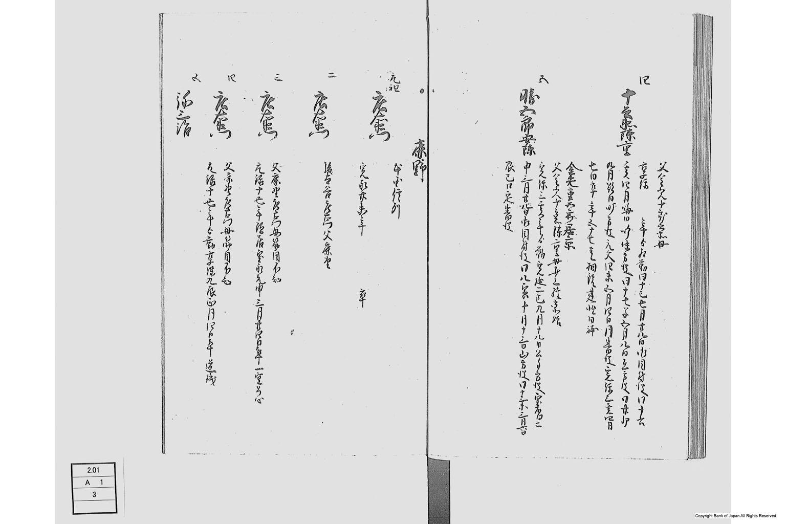 佐州地役人分限由緒書・上