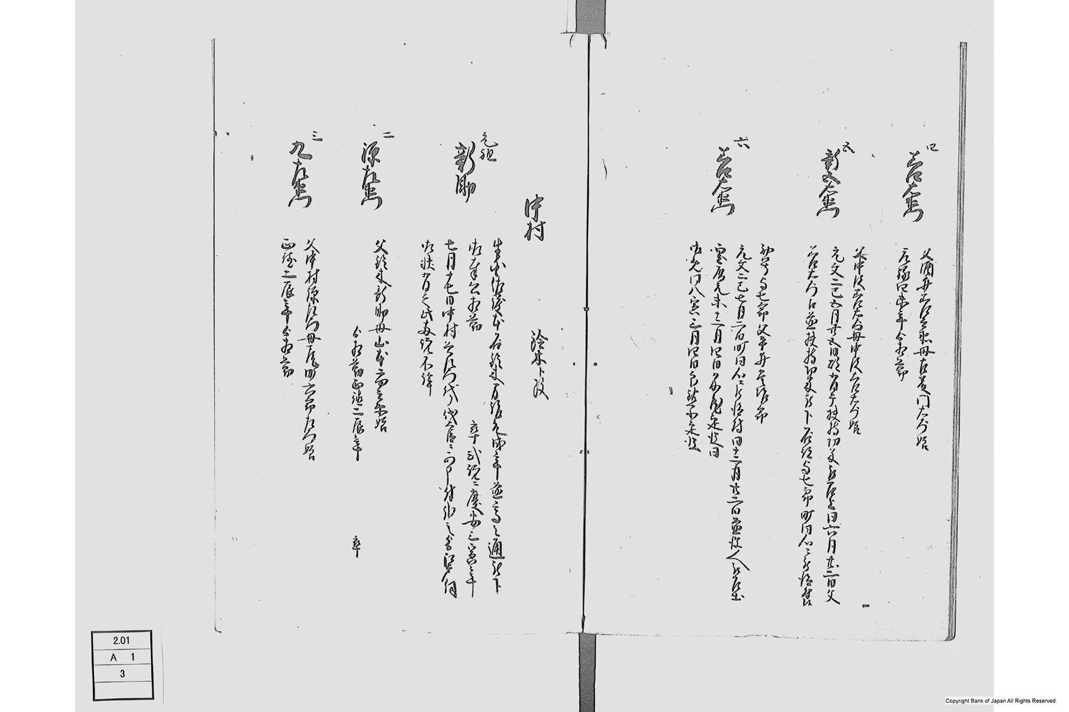 佐州地役人分限由緒書・上