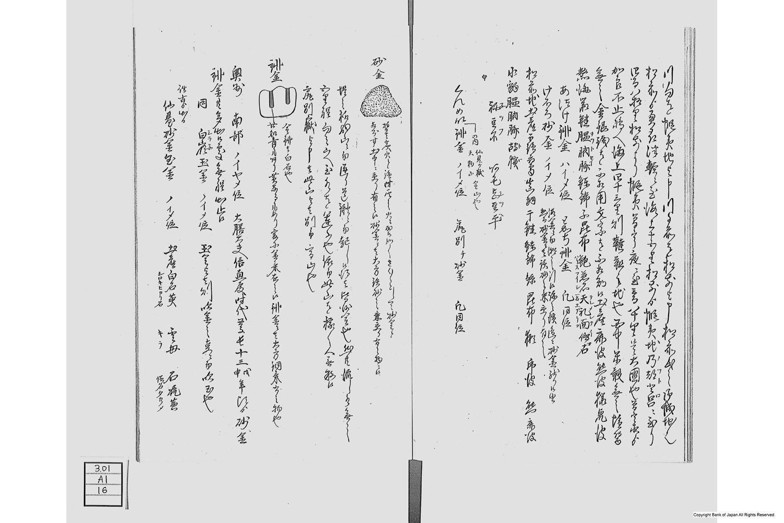 金座長野家書留