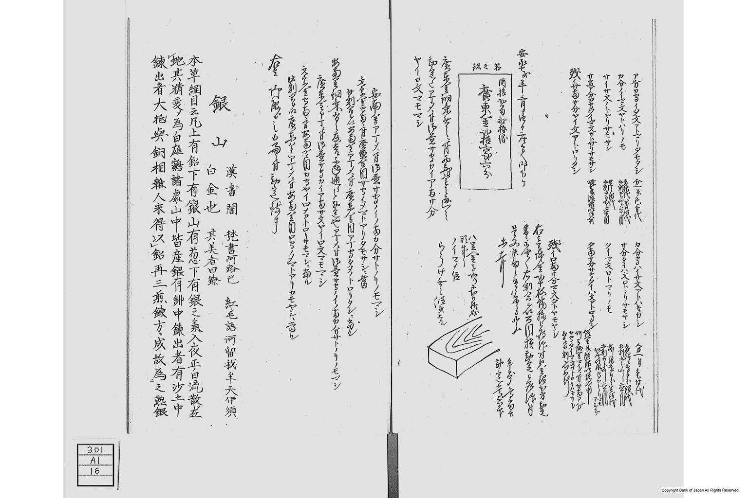 金座長野家書留