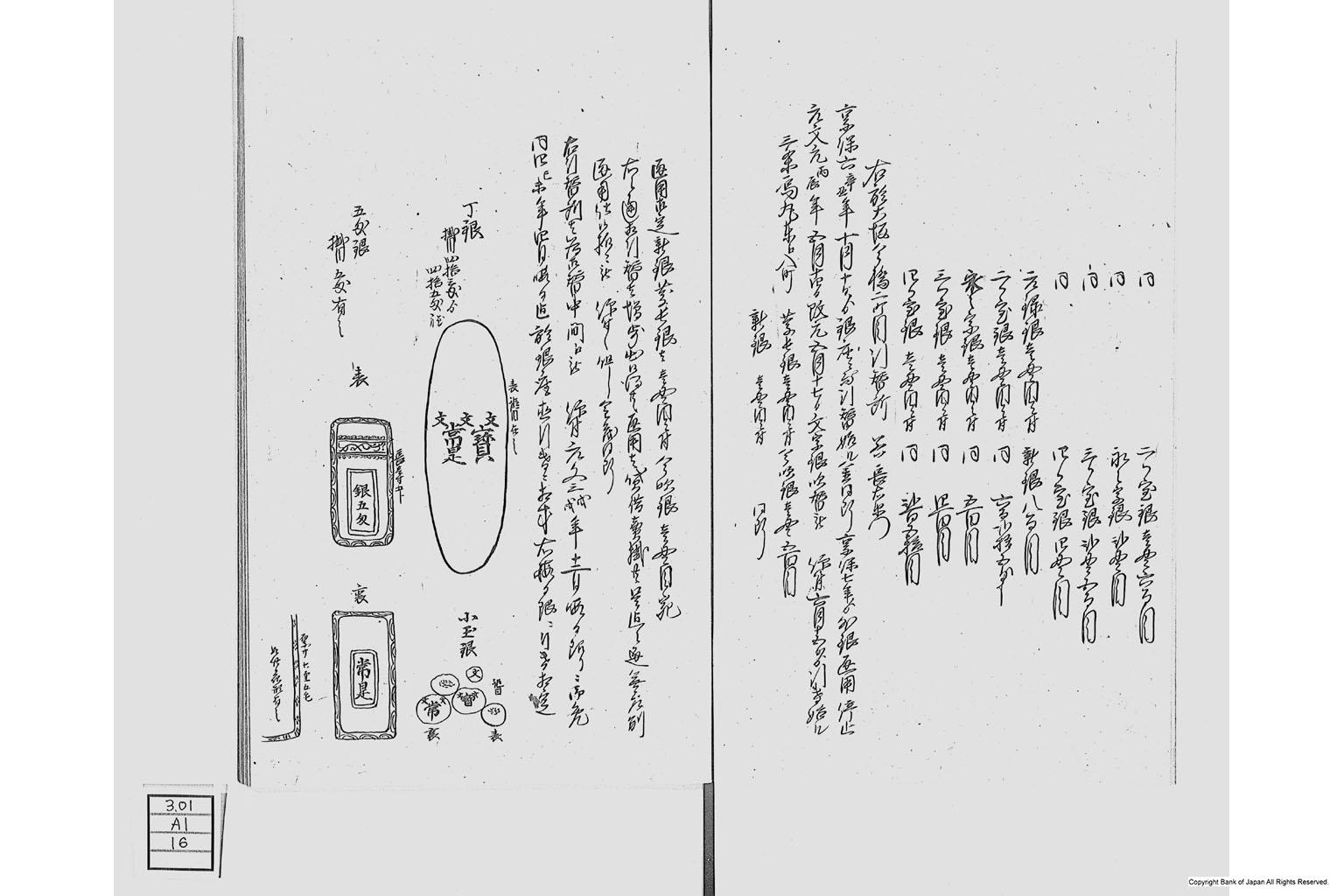 金座長野家書留