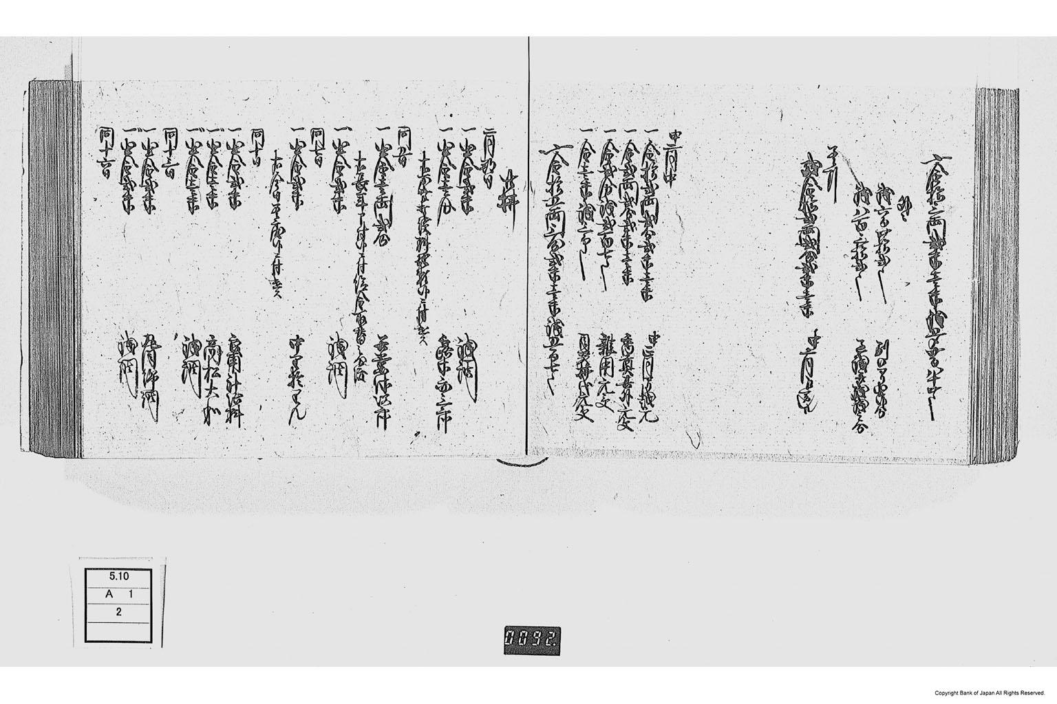 金銀出納元帳（勤番出府に付金銀出納元帳）