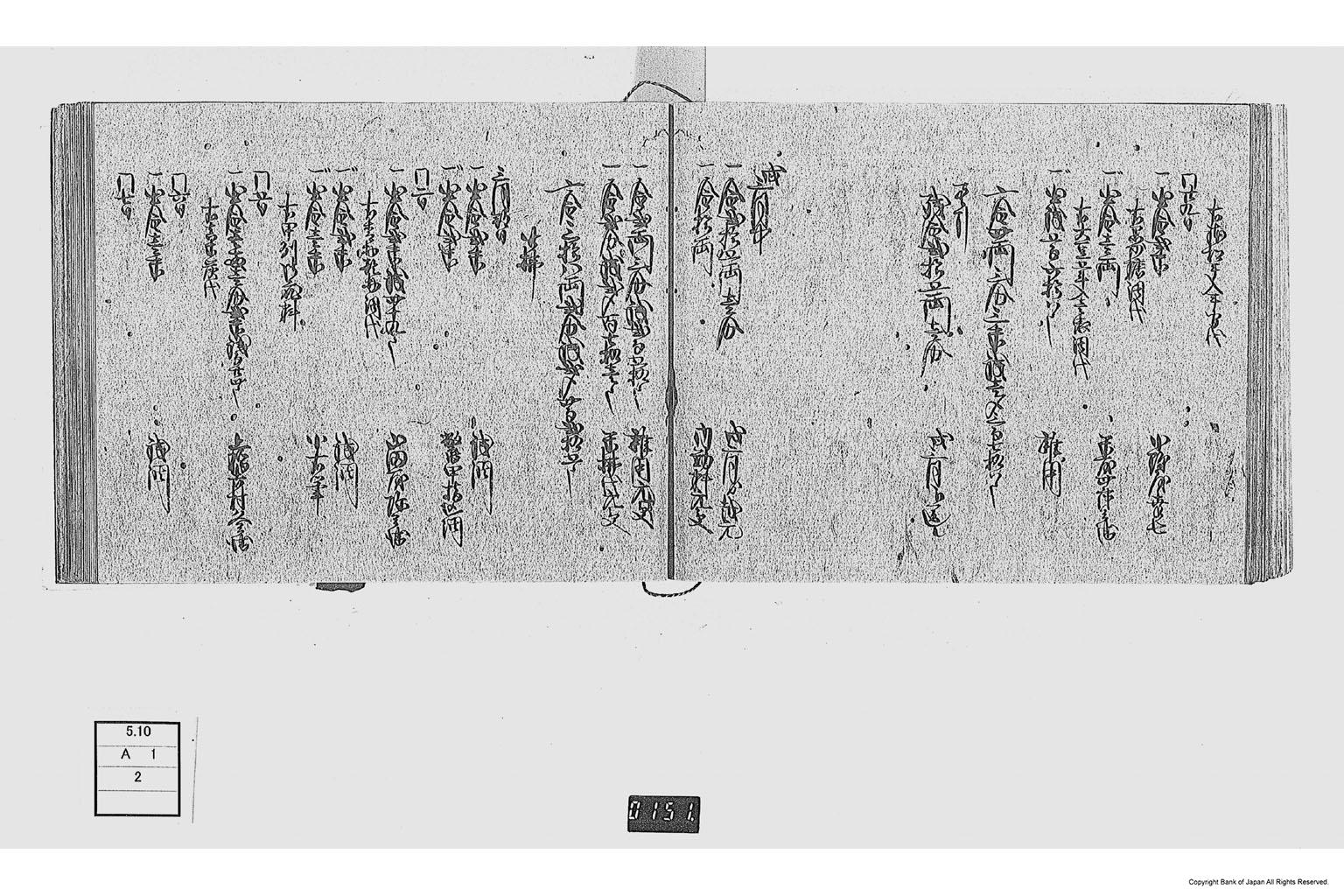 金銀出納元帳（勤番出府に付金銀出納元帳）