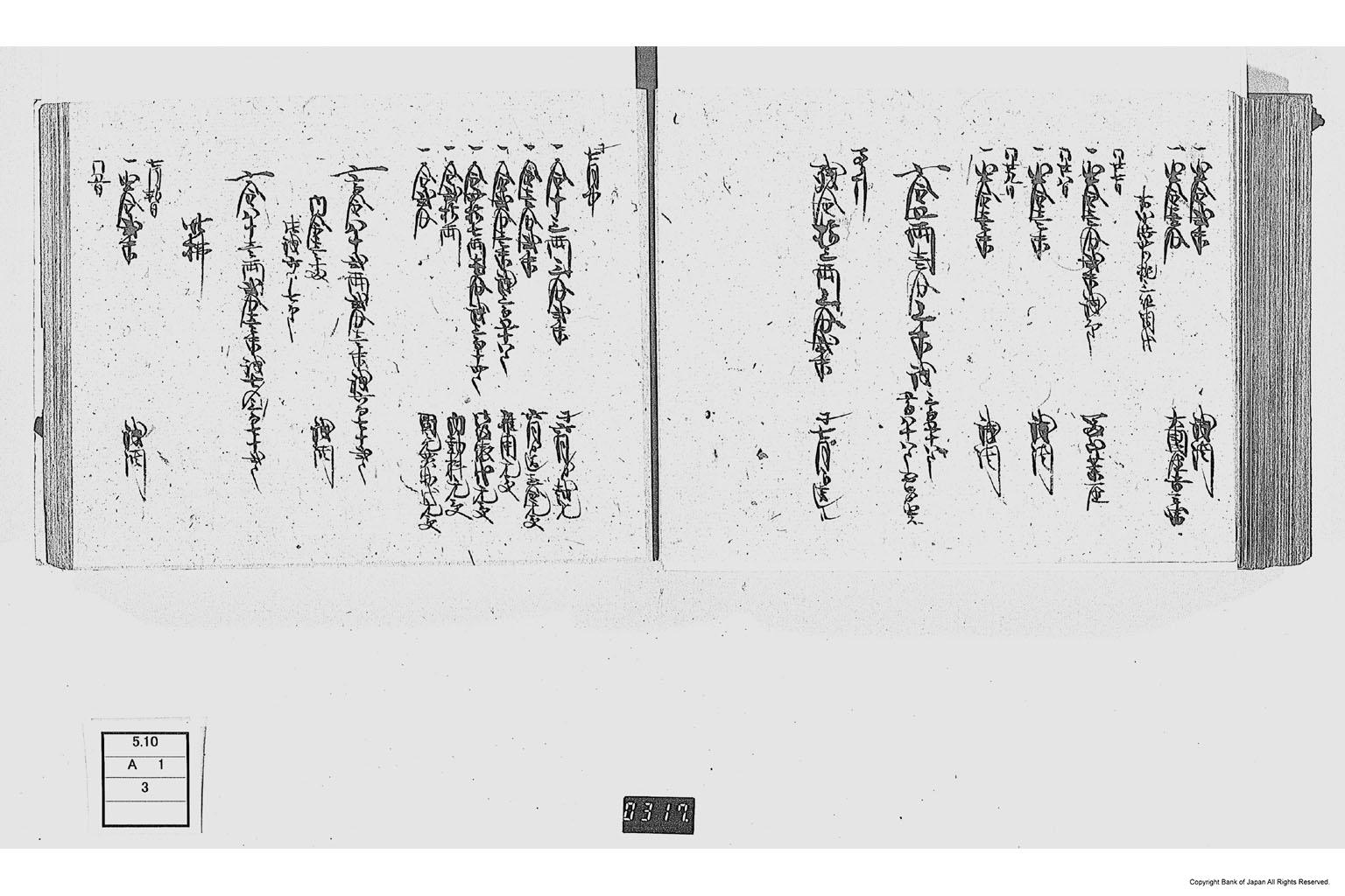 金銀出納帳（勤番出府に付金銀出納帳）