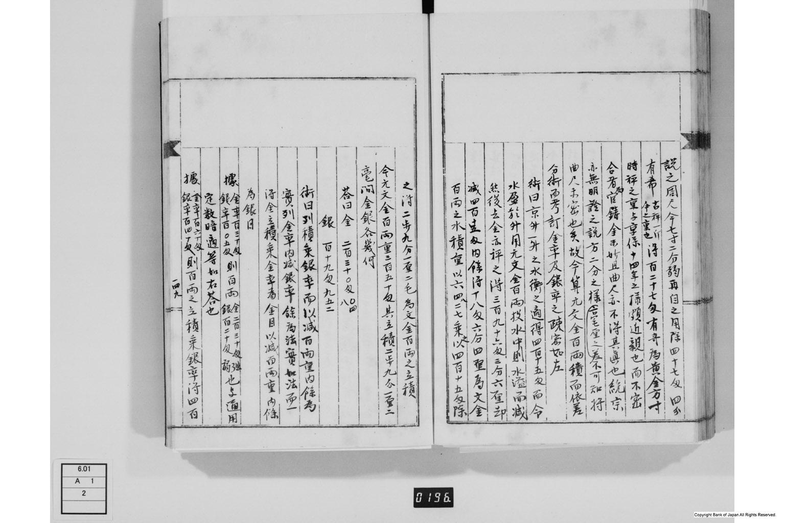 永野家文書二・御用方秘算録