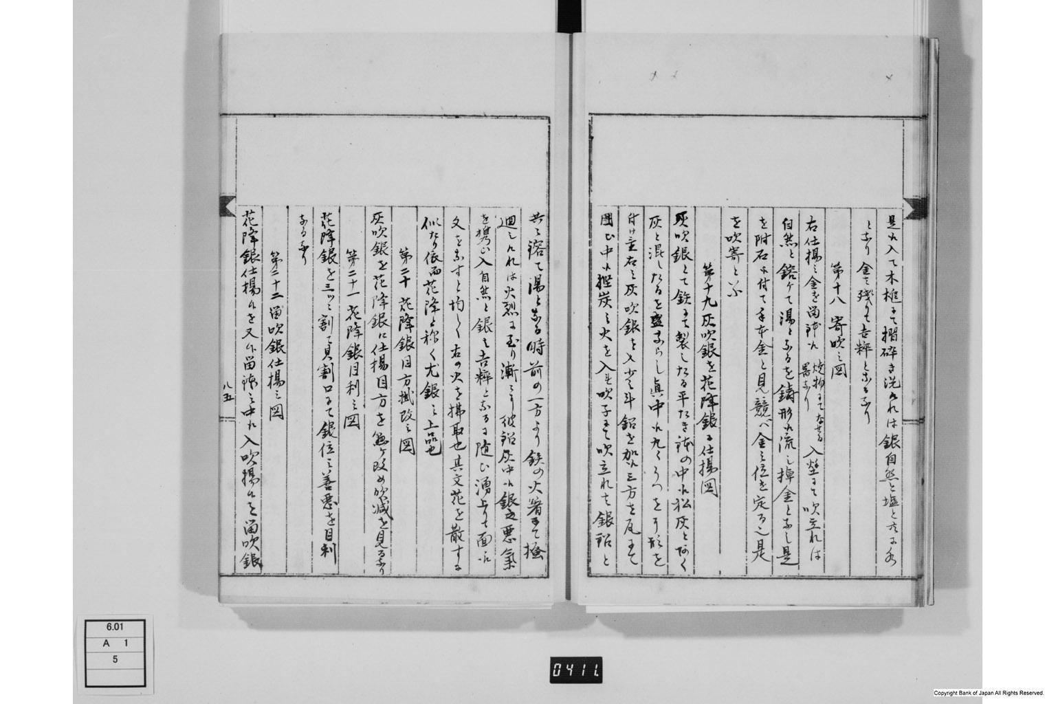 永野家文書五・御金吹方書留