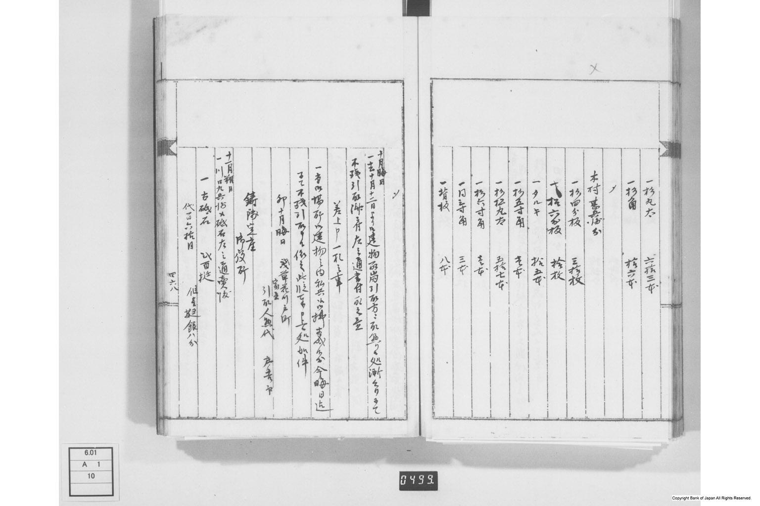 永野家文書十・鋳銭書留其四