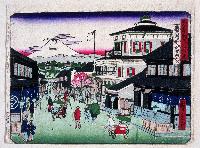 東京開化三十六景駿河町之富士
