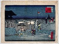 東京三十六景日本はしの曙